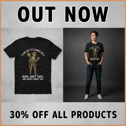 Rope, Duct Tape & Shovel T-Shirt_pet_companion
