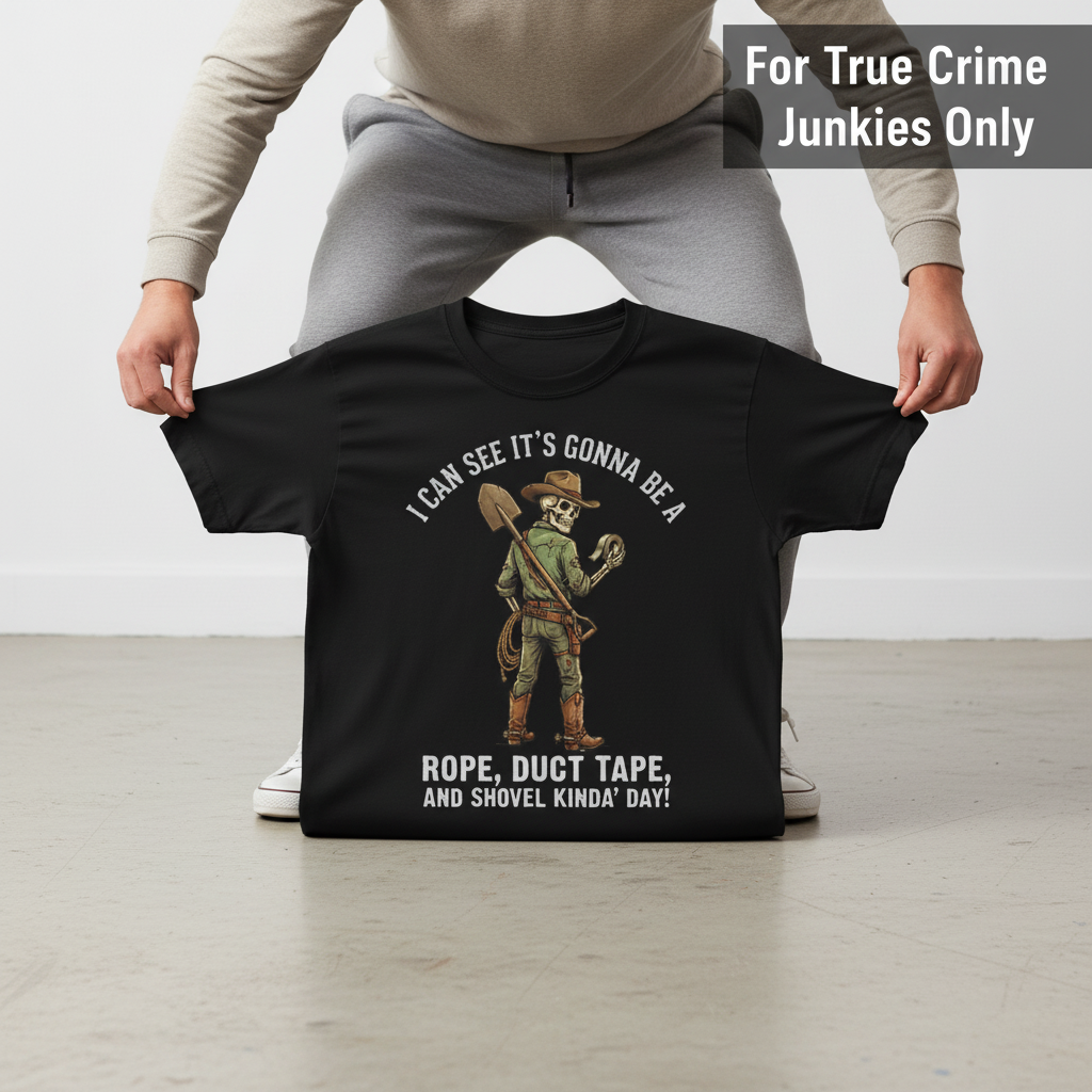 Rope, Duct Tape & Shovel T-Shirt_dangle