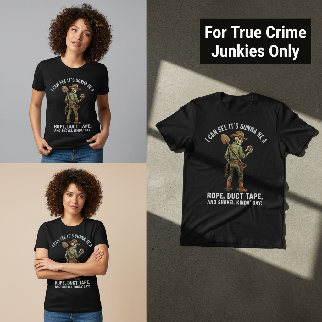 Rope, Duct Tape & Shovel T-Shirt_3_panel