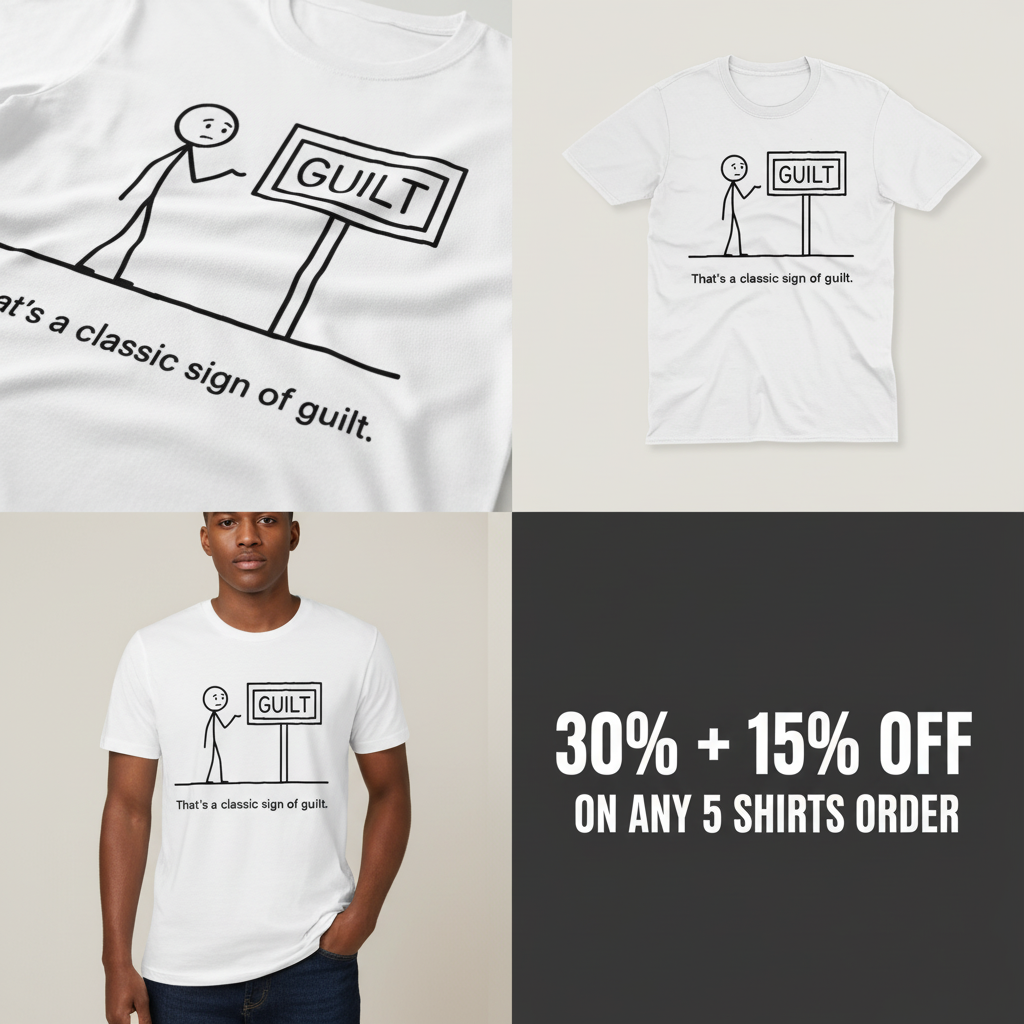 Classic Sign of Guilt T-Shirt_4_panel