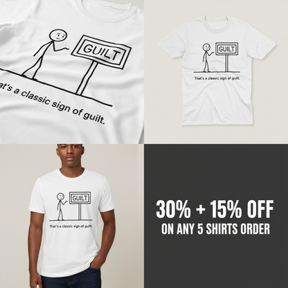 Classic Sign of Guilt T-Shirt_4_panel