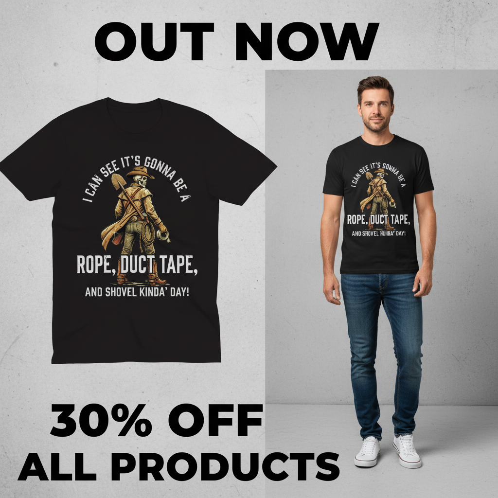 Rope, Duct Tape, and Shovel T-Shirt_pet_companion