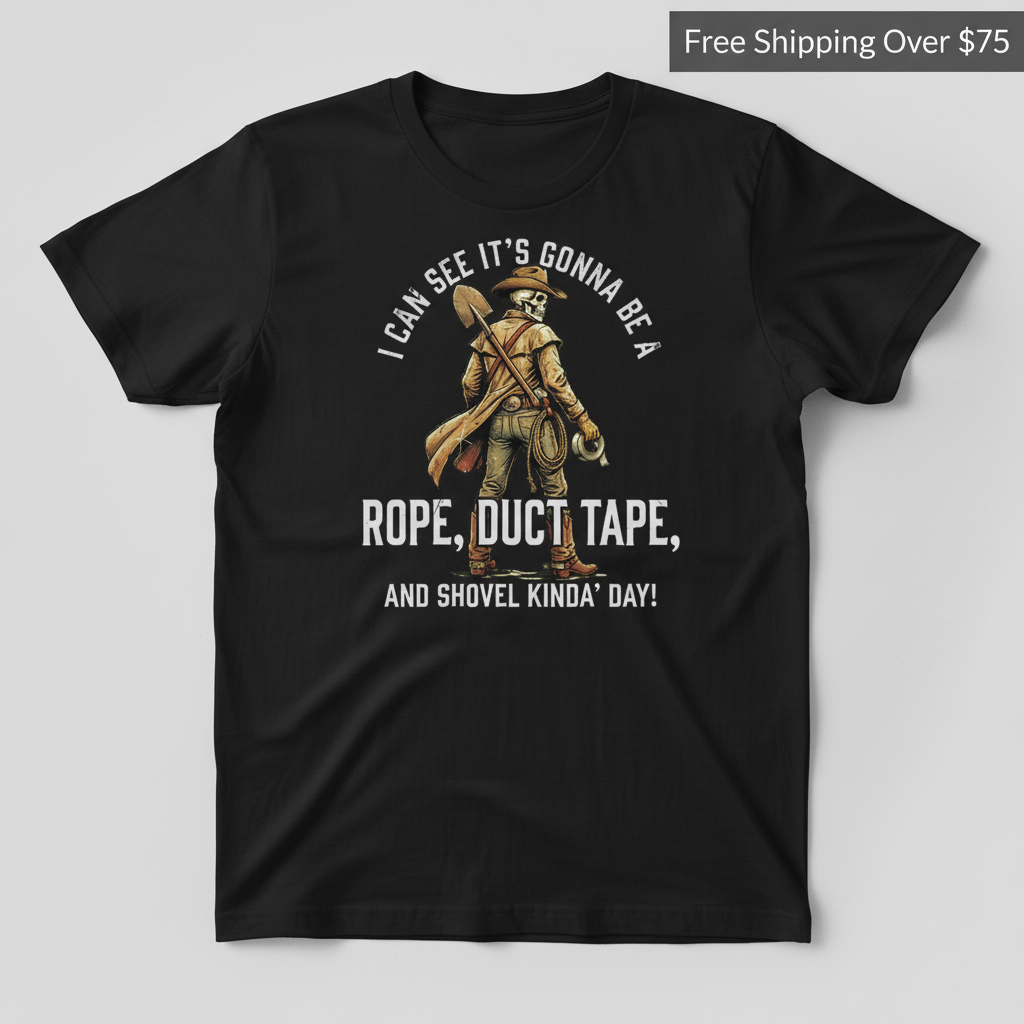 Rope, Duct Tape, and Shovel T-Shirt_clean