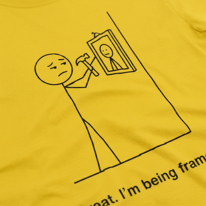 I'm Being Framed T-Shirt__detail