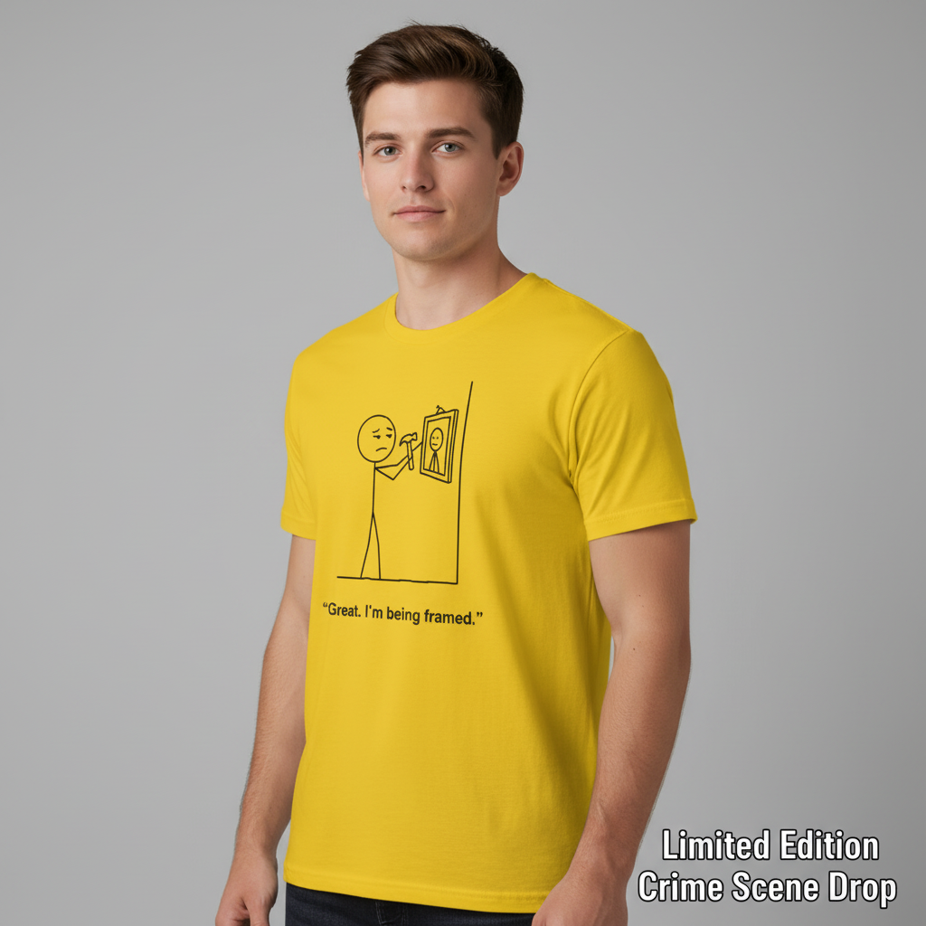 I'm Being Framed T-Shirt__space