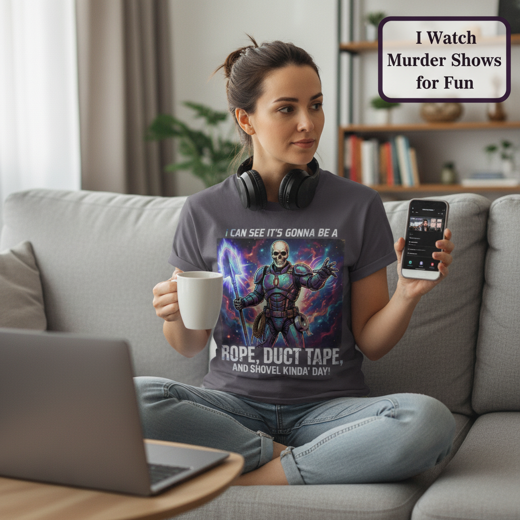 Rope, Duct Tape & Shovel T-Shirt__use