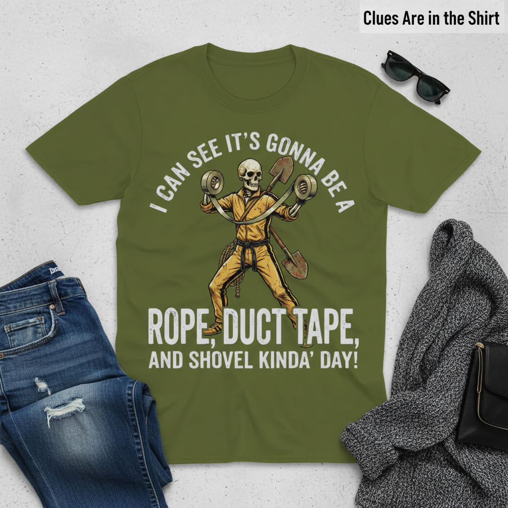 Rope, Duct Tape & Shovel T-Shirt__pair