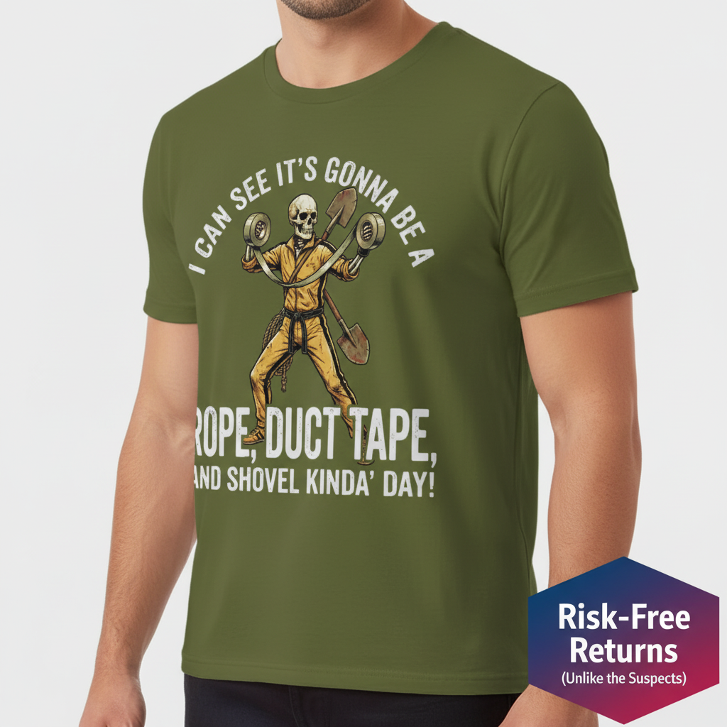 Rope, Duct Tape & Shovel T-Shirt__space