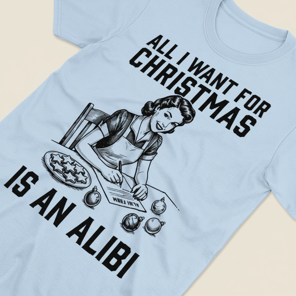 Christmas Alibi T-Shirt__detail