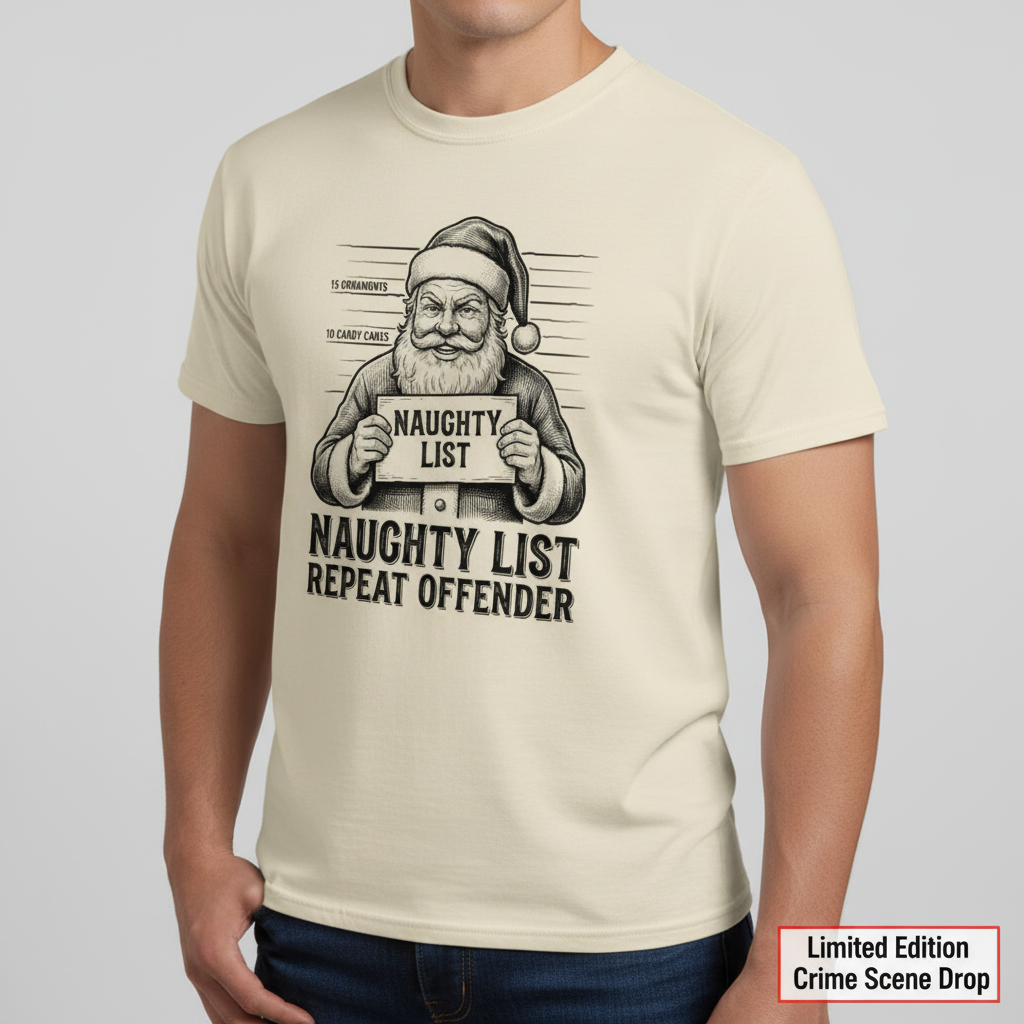 Naughty List Repeat Offender T-Shirt__space
