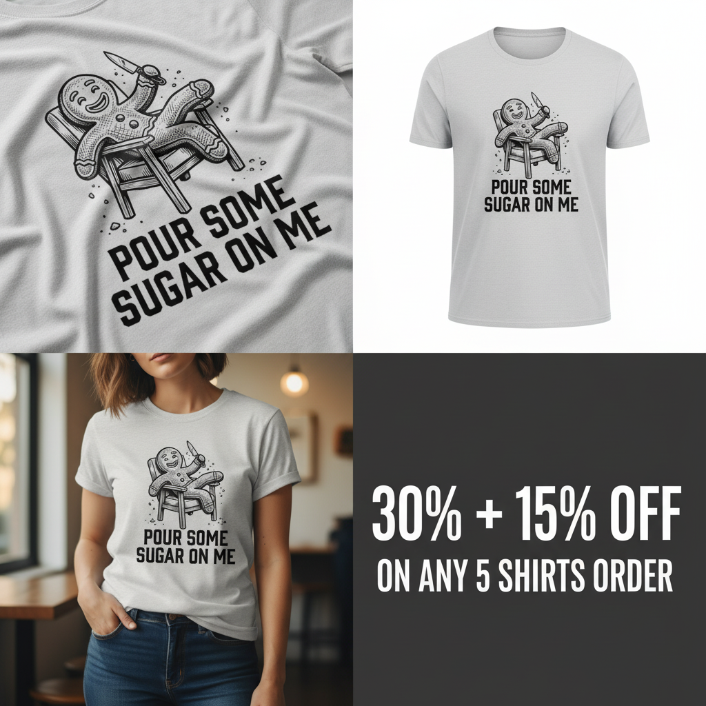 Sugar-Crazed Gingerbread T-Shirt_4_panel