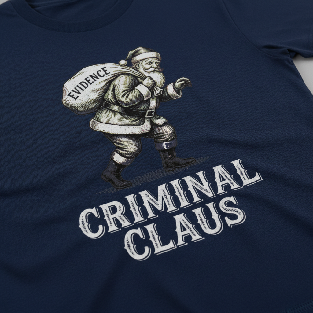 Criminal Claus T-Shirt__detail