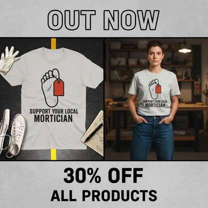 Support Your Local Mortician T-Shirt_pet_companion