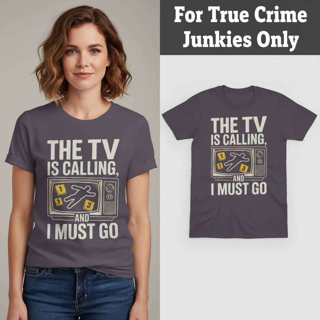 The TV Is Calling T-Shirt_model_flat