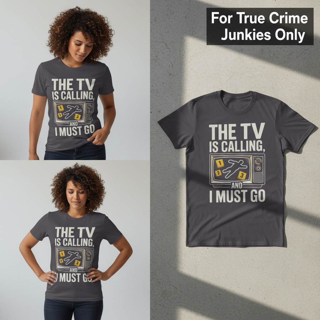 The TV Is Calling T-Shirt_3_panel