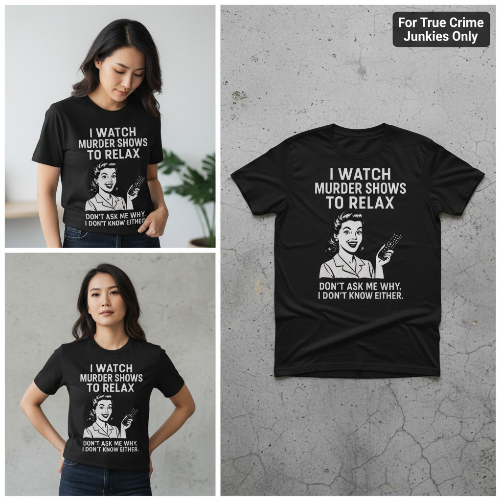 Murder Shows & Chill T-Shirt_3_panel