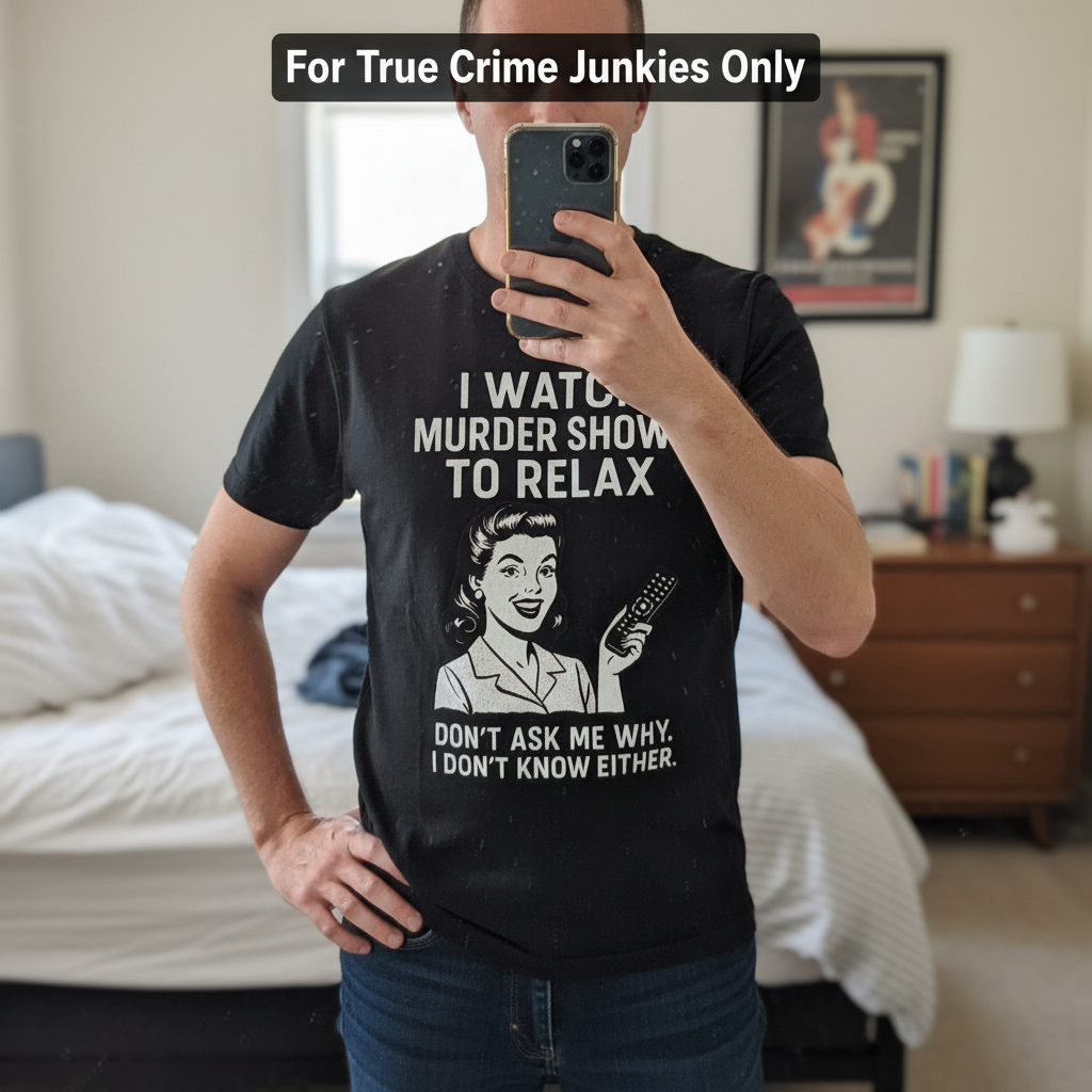 Murder Shows & Chill T-Shirt_mirror_selfie