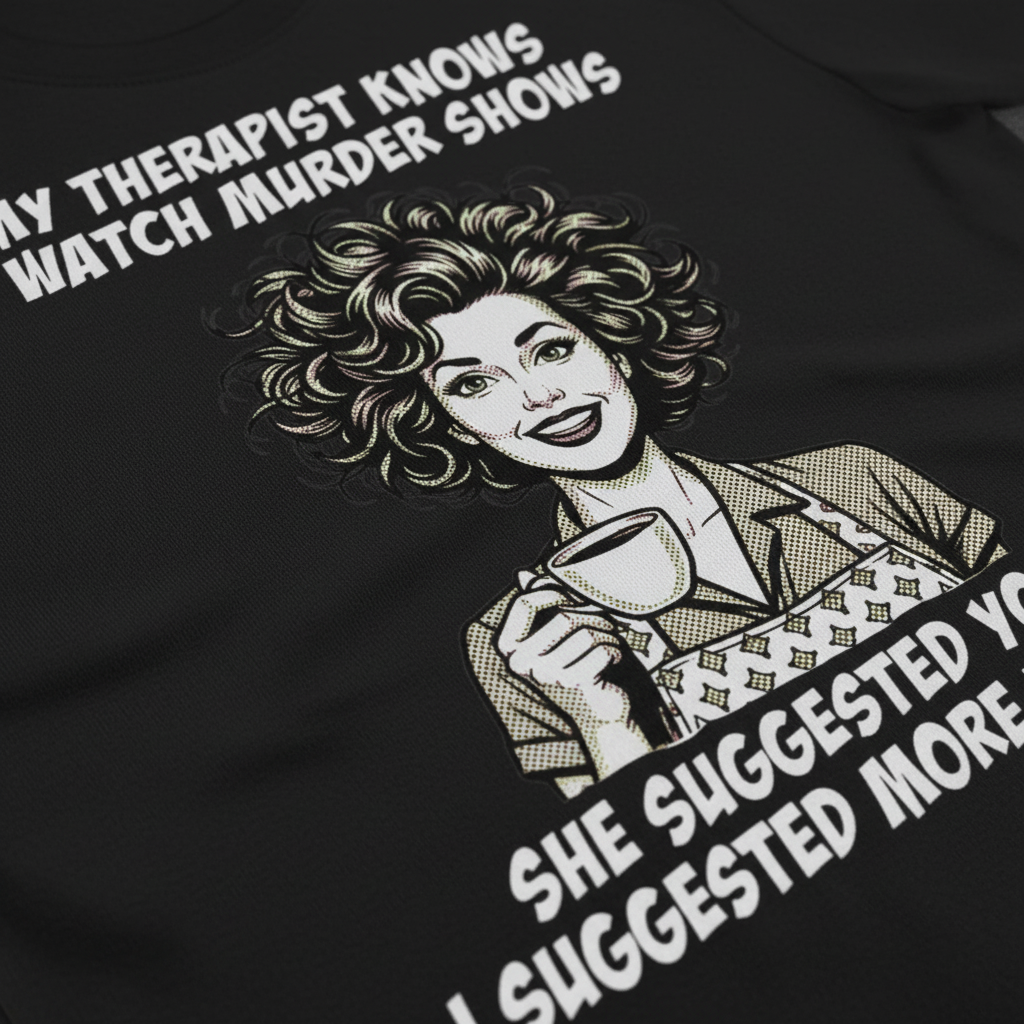 Murder Shows & Coffee T-Shirt__detail