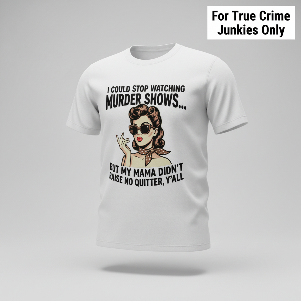 Murder Show Addict T-Shirt_3d_float