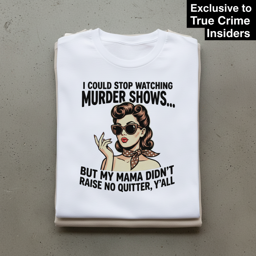 Murder Show Addict T-Shirt_stacked_flatlay