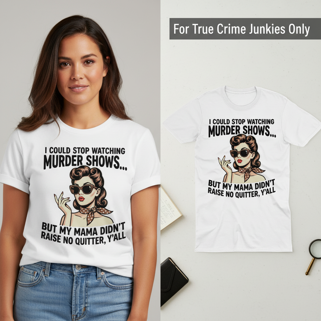 Murder Show Addict T-Shirt_model_flat