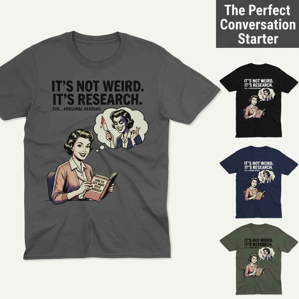 It's Not Weird, It's Research T-Shirt_color_grid