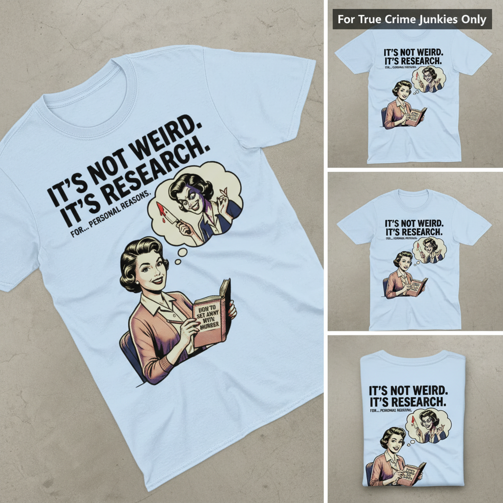 It's Not Weird, It's Research T-Shirt_triple_showcase