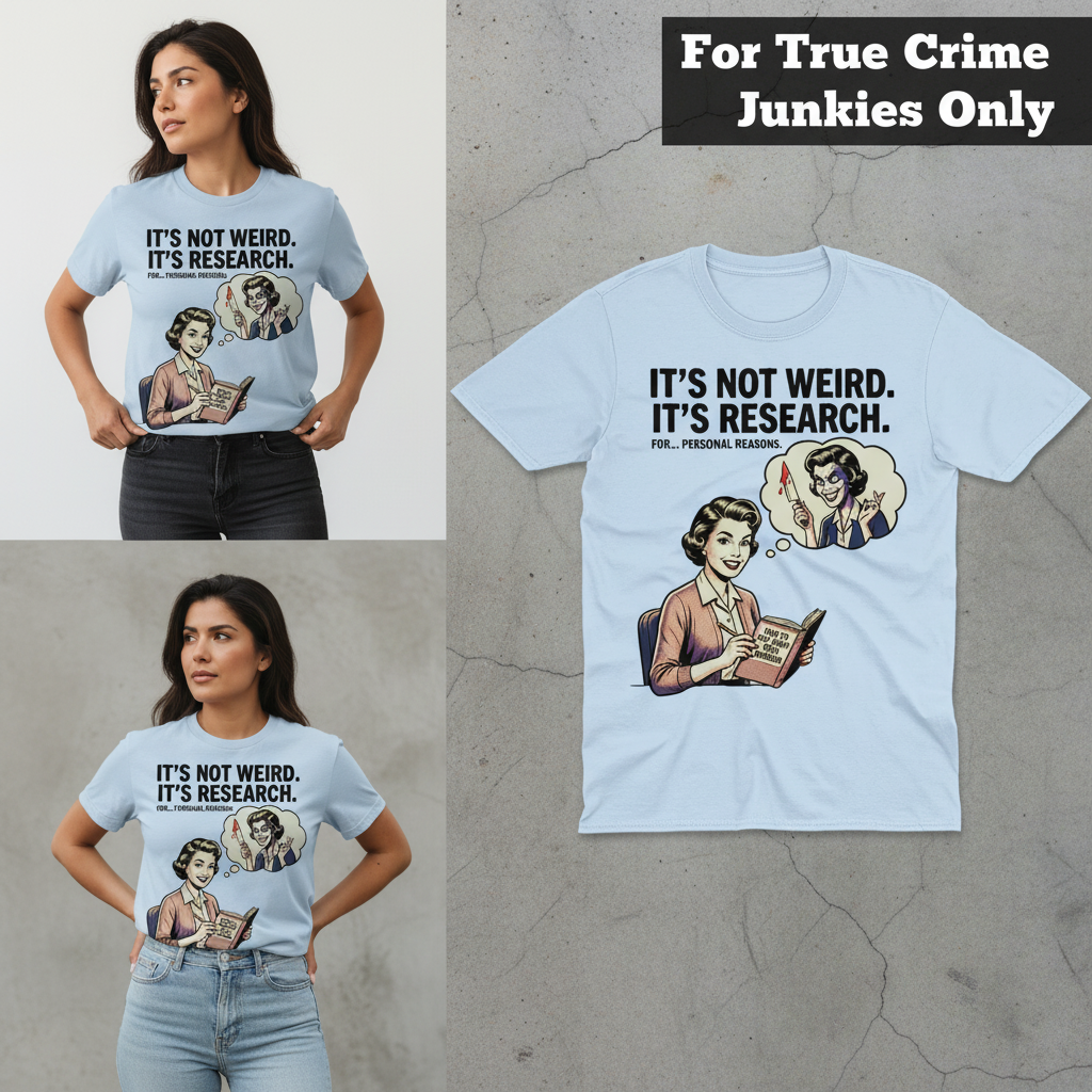 It's Not Weird, It's Research T-Shirt_3_panel