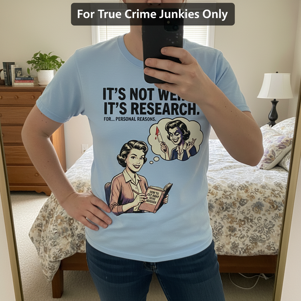 It's Not Weird, It's Research T-Shirt_mirror_selfie