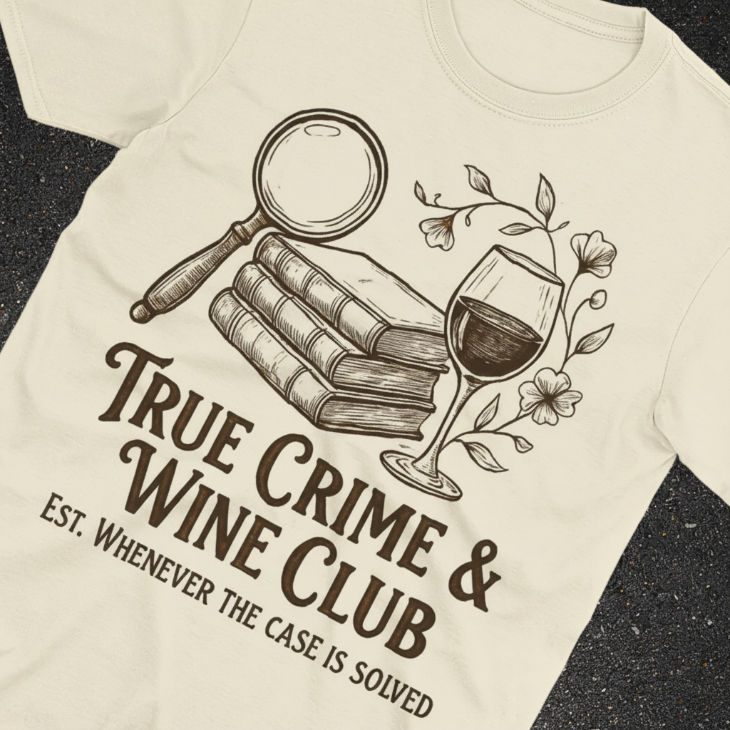 True Crime & Wine Club T-Shirt_extreme_za
