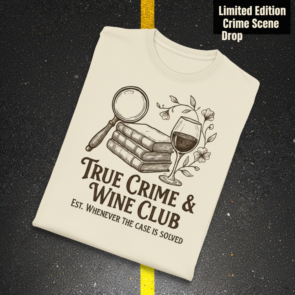 True Crime & Wine Club T-Shirt_fold_tilt