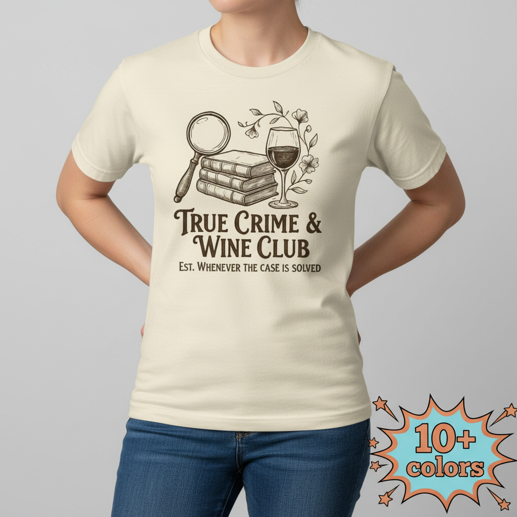 True Crime & Wine Club T-Shirt_badge