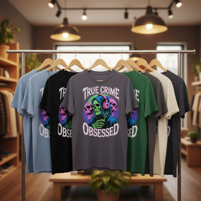 True Crime Obsessed T-Shirt_boutique_rack
