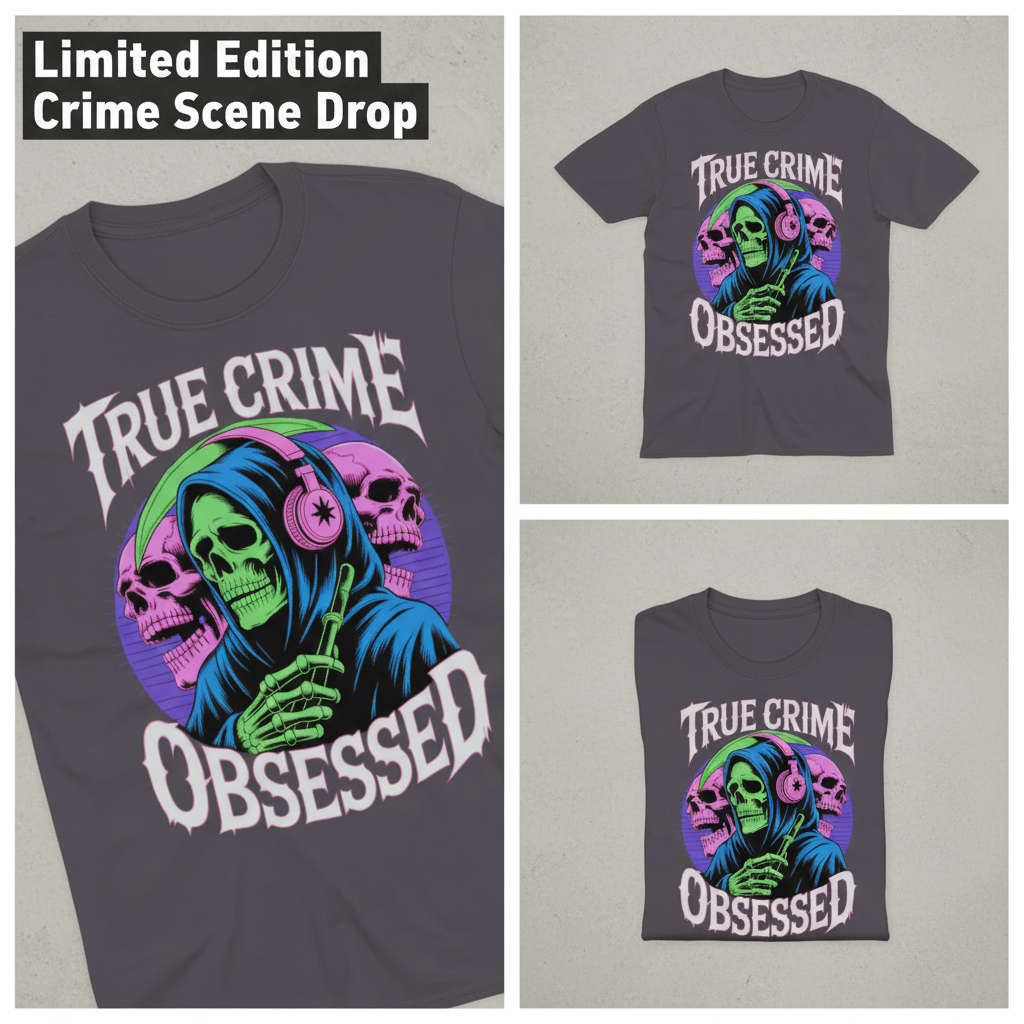 True Crime Obsessed T-Shirt_triple_showcase