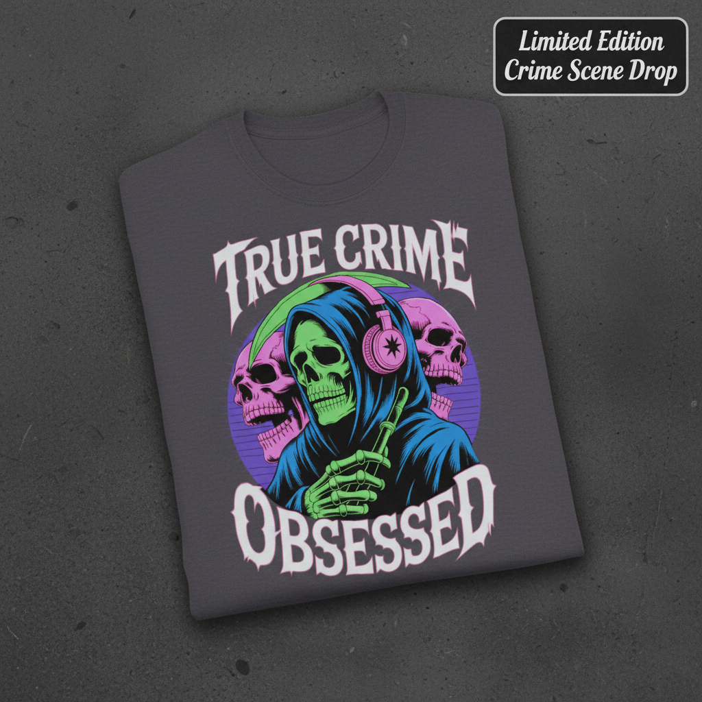 True Crime Obsessed T-Shirt_fold_tilt