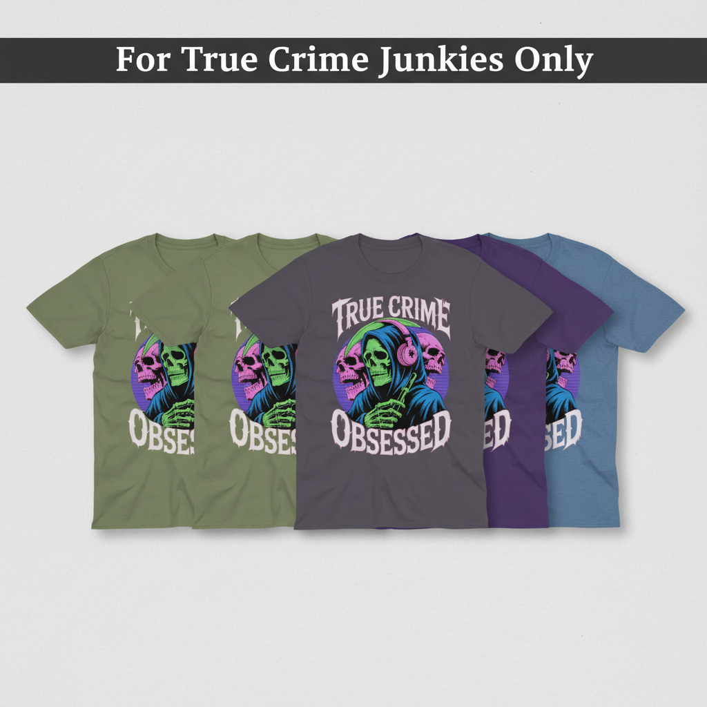 True Crime Obsessed T-Shirt_quad_showcase