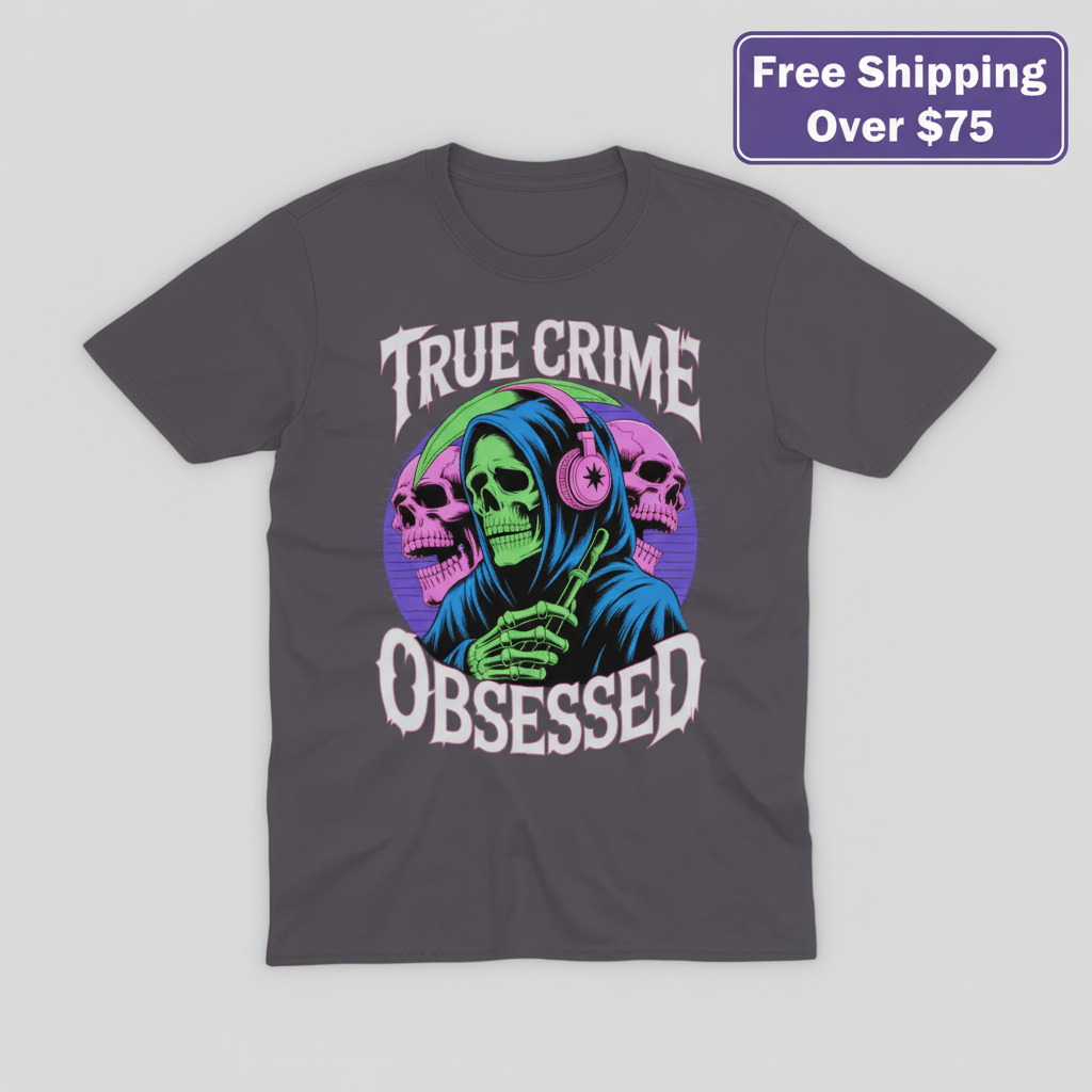 True Crime Obsessed T-Shirt_clean