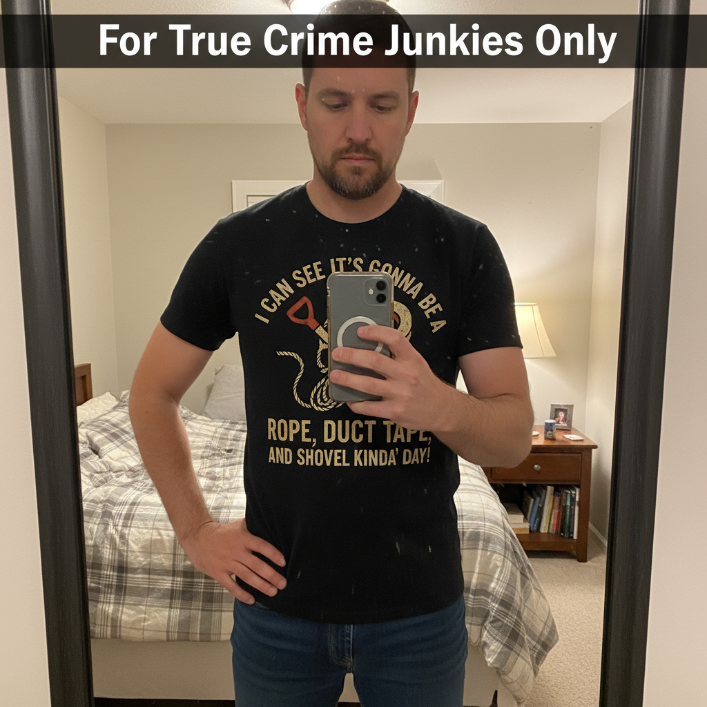 Rope, Duct Tape & Shovel T-Shirt_mirror_selfie