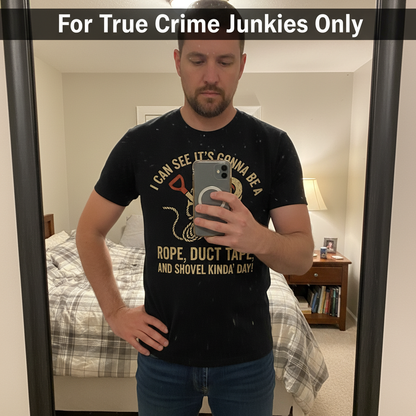 Rope, Duct Tape & Shovel T-Shirt_mirror_selfie