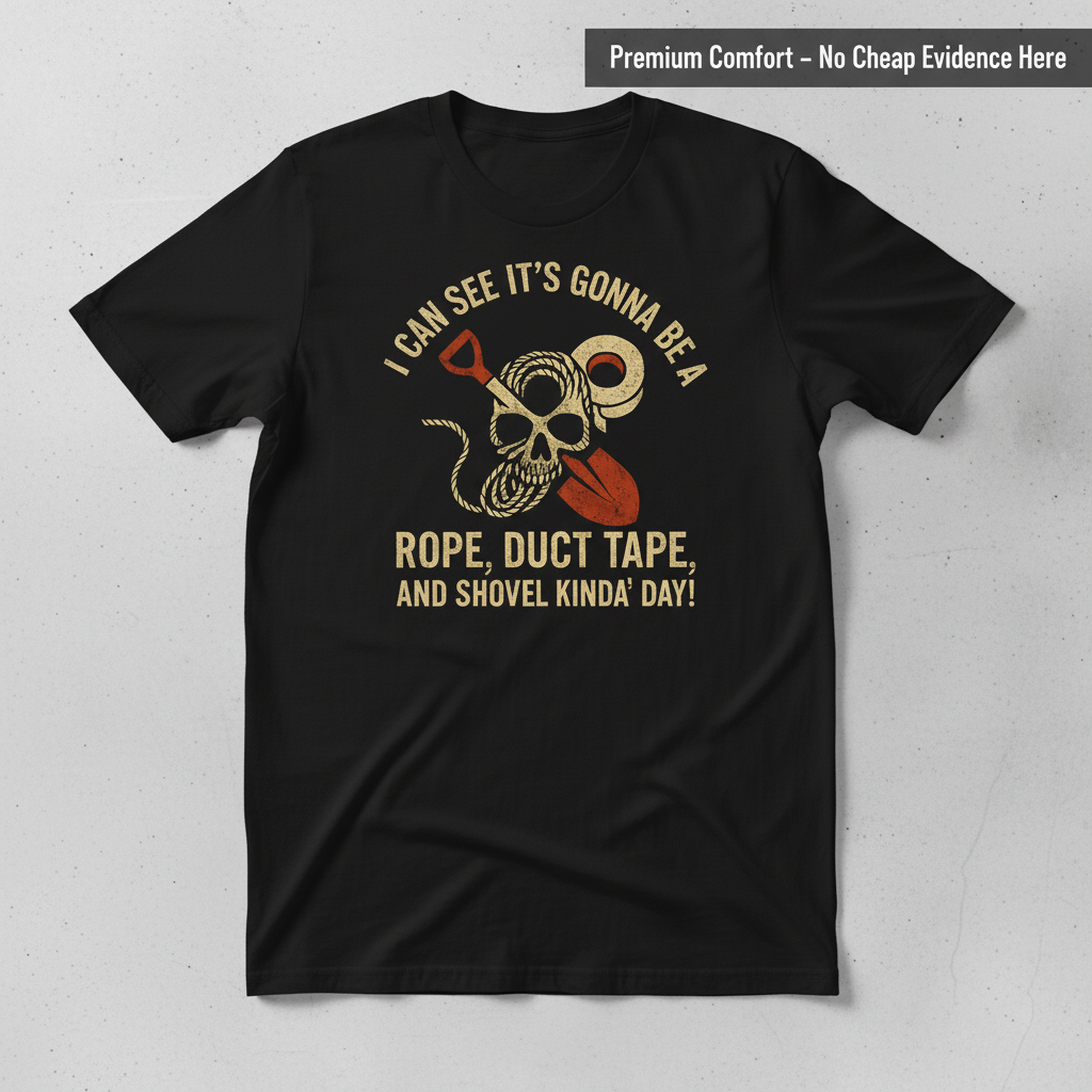 Rope, Duct Tape & Shovel T-Shirt_clean