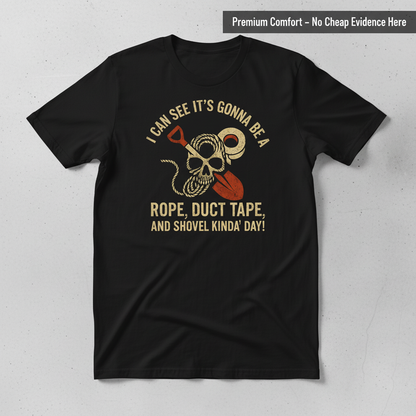 Rope, Duct Tape & Shovel T-Shirt_clean