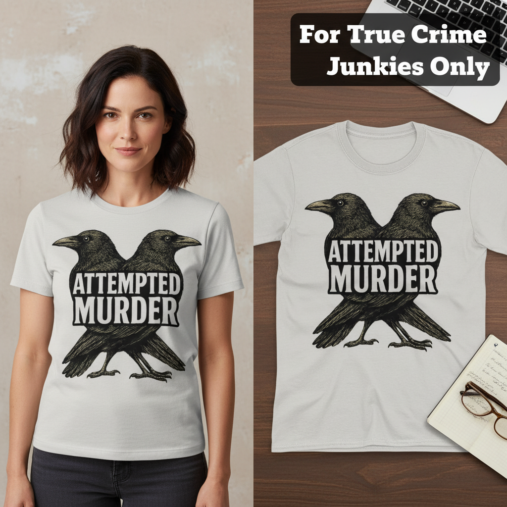 Attempted Murder T-Shirt_model_flat