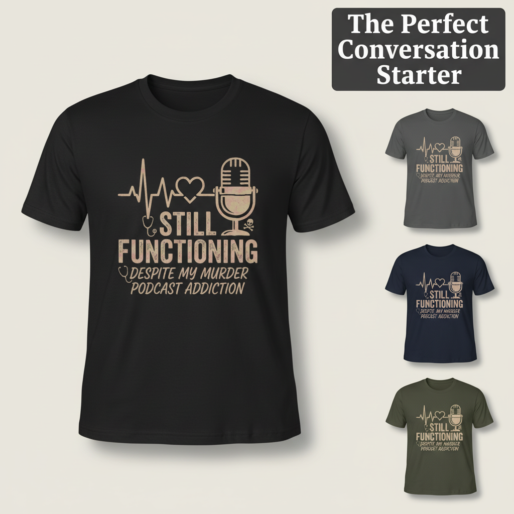 Still Functioning Murder Podcast T-Shirt_color_grid