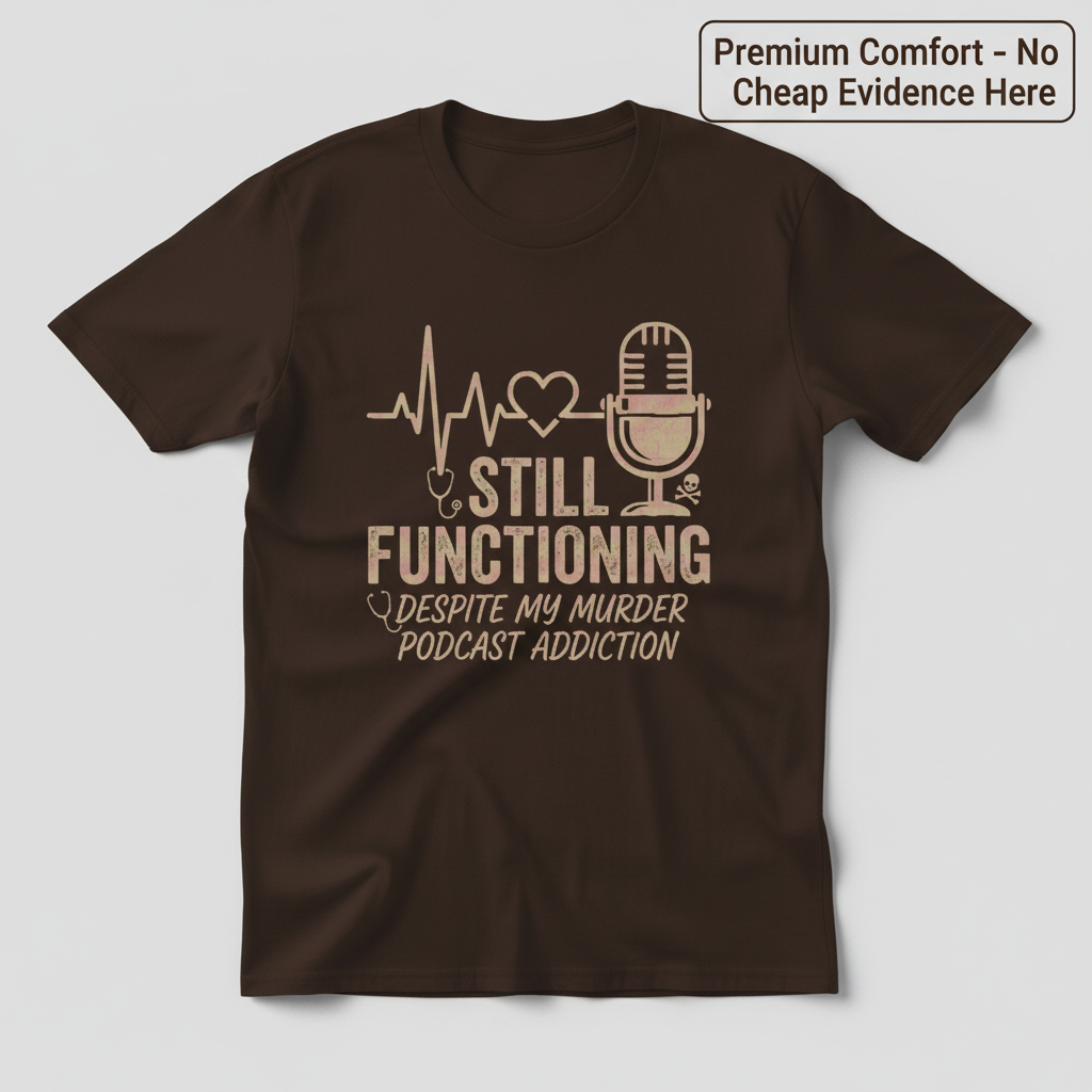 Still Functioning Murder Podcast T-Shirt_clean