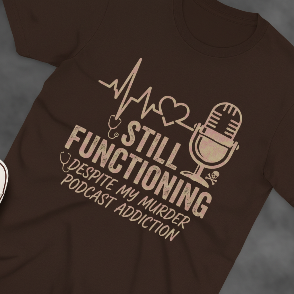 Still Functioning Murder Podcast T-Shirt_extreme_za
