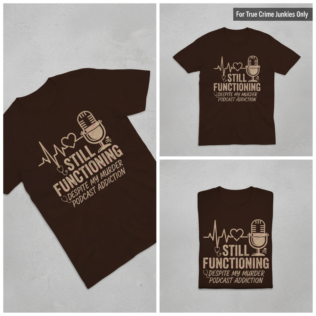 Still Functioning Murder Podcast T-Shirt_triple_showcase