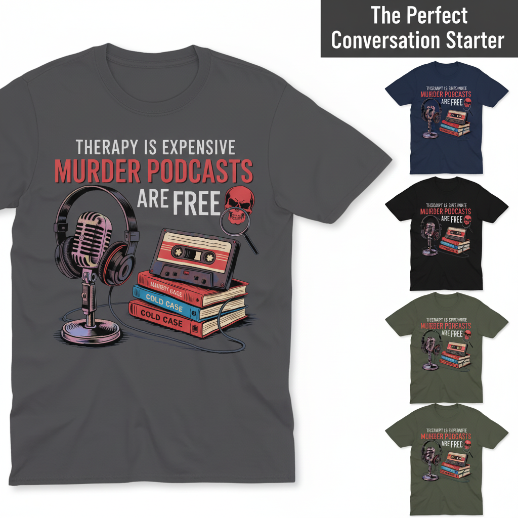 Murder Podcasts Are Free T-Shirt_color_grid