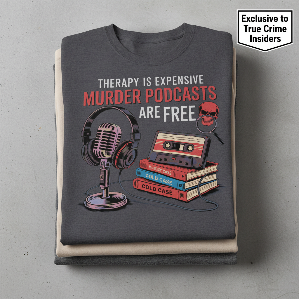 Murder Podcasts Are Free T-Shirt_stacked_flatlay