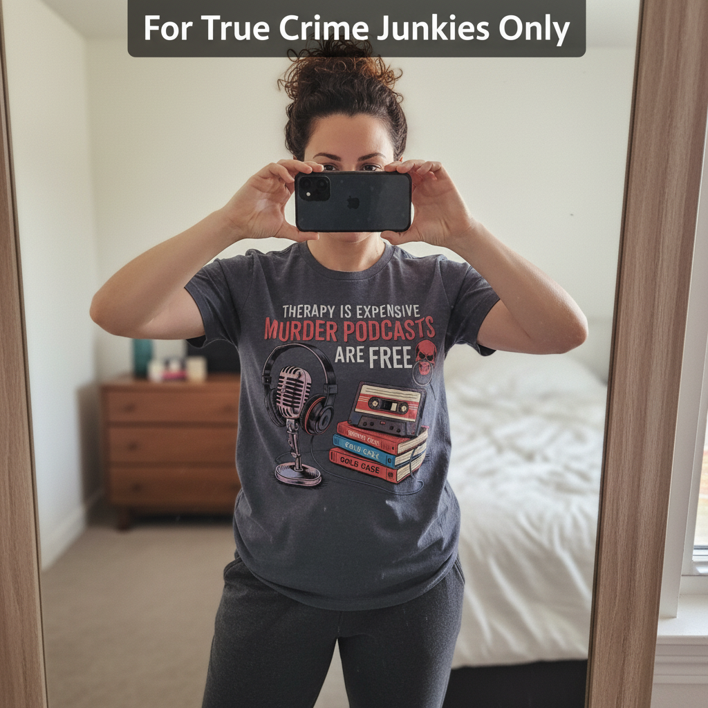 Murder Podcasts Are Free T-Shirt_mirror_selfie