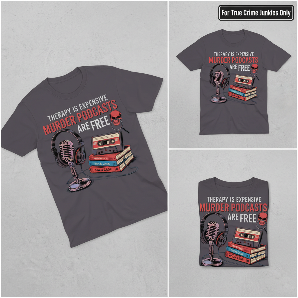 Murder Podcasts Are Free T-Shirt_triple_showcase